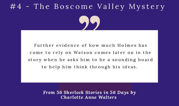 56 Sherlock Stories in 56 Days - Day 4  - The Boscombe Valley Mystery