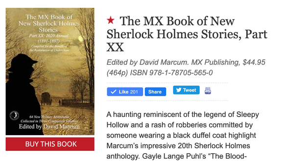 Sherlock Book Review - Publishers Weekly - XIX and XX