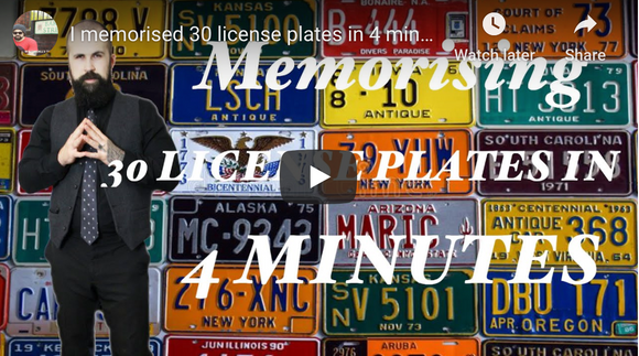 Modern Day Sherlock Holmes - Epic Memory Test - 30 license plates