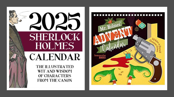 Sherlock Holmes Calendar Bundle: -Festive Xmas 2024 Advent + 2025 Daily Delight!